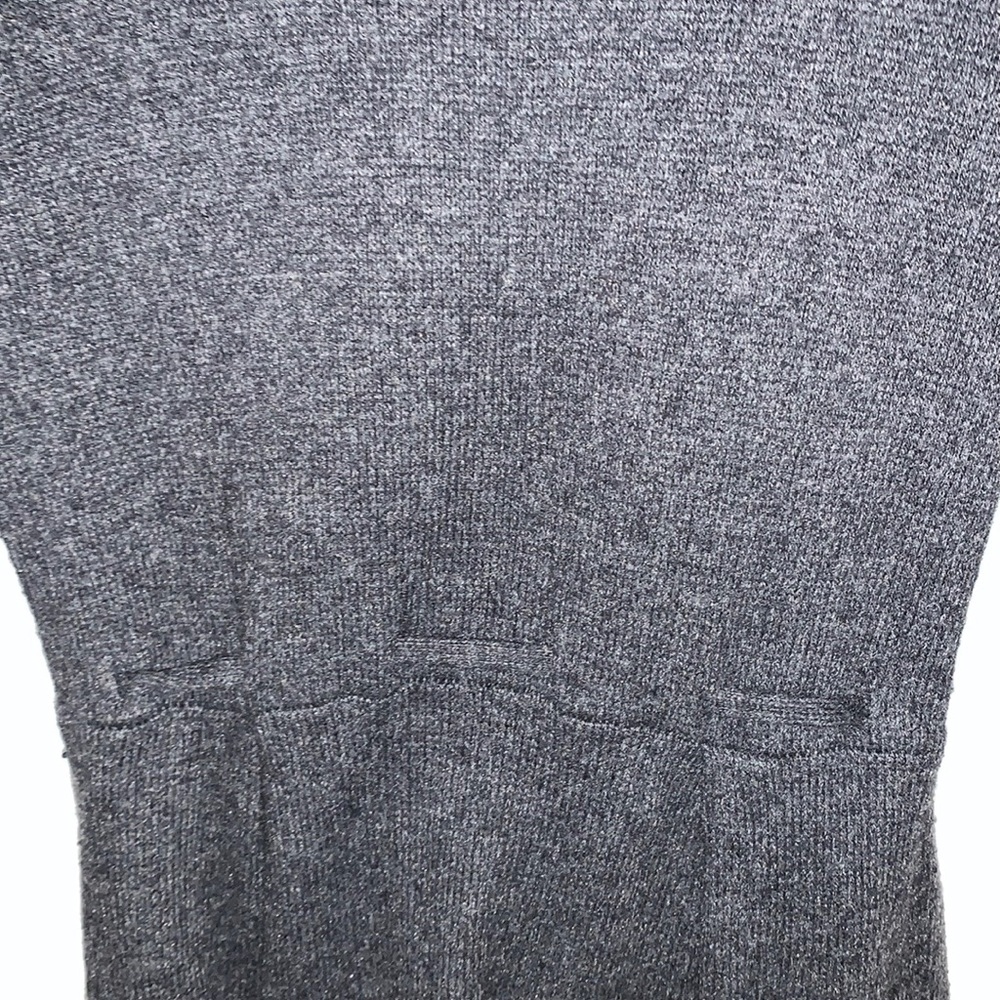 Kaisely Gray Wool Cowl Neck Sweater Dress - Picture 12 of 12